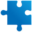 Puzzlespiel - blau