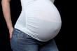 Belly of pregnant woman