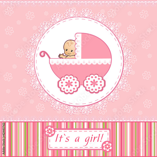 Vector: Baby Shower card. Baby Shower card.