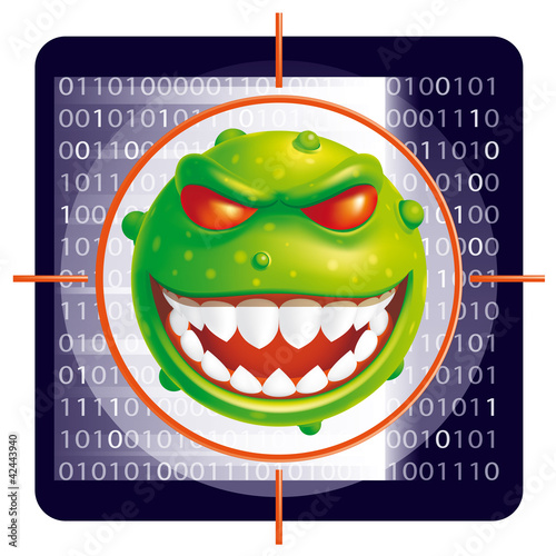 Vector: Virus scan(EPS 10,Iincludes transparency and mesh) Virus scan(EPS 10,Iincludes transparency and mesh)