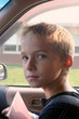 Photo: Boy In Car At School Boy In Car At School