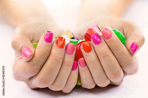 Photo: Candy in hands Candy in hands