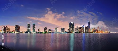 Photo: Miami night scene Miami night scene