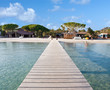 ponton plage Palombagia, Corse
