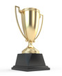 Gold trophy cup