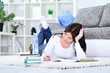 Photo: Student girl studying Student girl studying