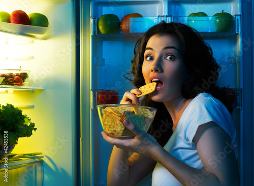 Photo: fridge with food fridge with food