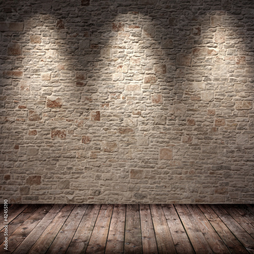 Foto: Innenraum mit 3 spots Innenraum mit 3 spots