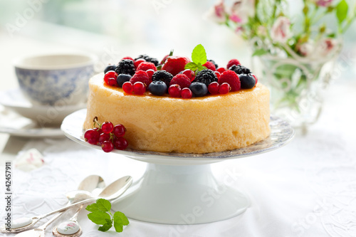 Photo: Cheesecake With Berries Cheesecake With Berries