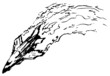 Crashing Plane Ink