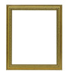 Foto: Old antique gold frame isolated on white background Old antique gold frame isolated on white background