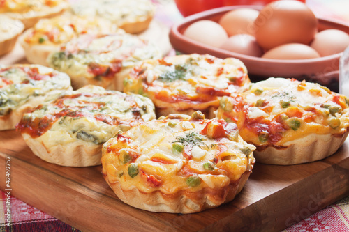 Photo: Mini quiche with vegetable Mini quiche with vegetable