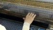 a weaver working