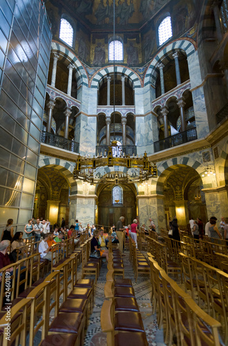 Photo: interior of Aachen Cathedral, Germany interior of Aachen Cathedral, Germany