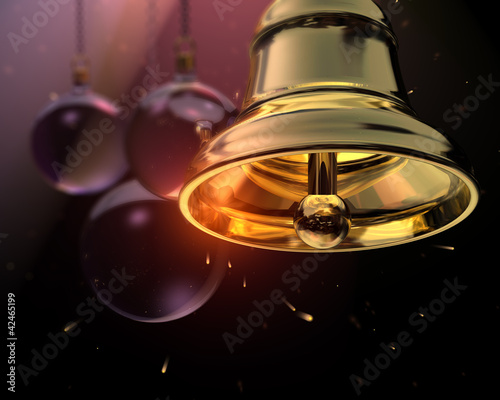 Illustration: Glocke Weihnachtskugel Glas Glocke Weihnachtskugel Glas
