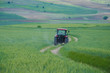 tractor and green field