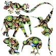 Animali Selvaggi Pop Art Wild Animals-Vector