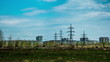 Video: Timelapse of russian cityscape with power lines Timelapse of russian cityscape with power lines