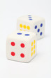 Photo: Dices isolated on white background Dices isolated on white background