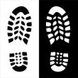 Shoe print illustration