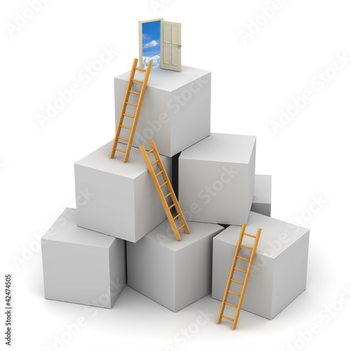 Illustration: Ladders and blocks Ladders and blocks