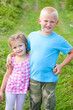 Friendly boy and girl