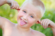 Funny little boy