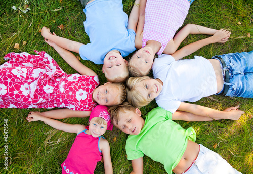 Photo: Six cute children together Six cute children together