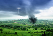 tornado in the valley in spring