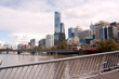 Melbourne Center from footbridge
