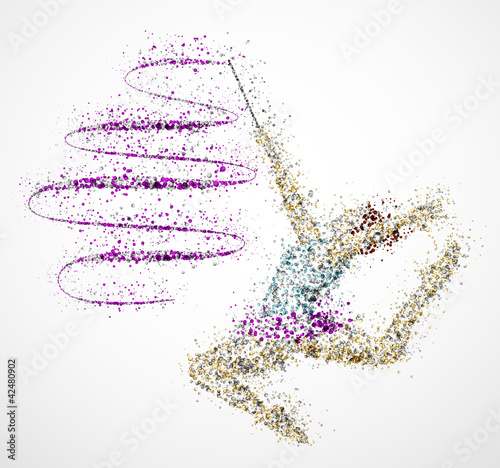 Vector: Abstract gymnast Abstract gymnast