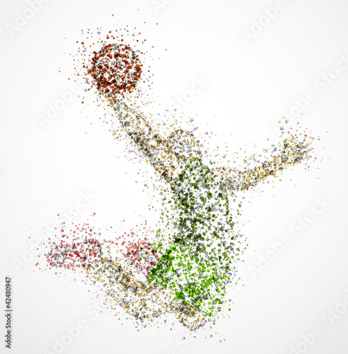 Vector: Abstract basketball player Abstract basketball player