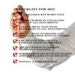 Presentation of SEO checklist
