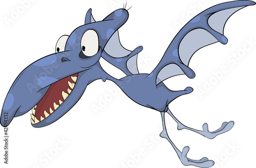 Vector: Pterodactyl cartoon Pterodactyl cartoon