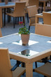 Foto: Street view of a coffee terrace Street view of a coffee terrace