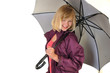 Foto: Mädchen mit Regenschirm Mädchen mit Regenschirm