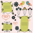 A set of scrapbook elements