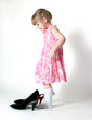 The girl and shoes