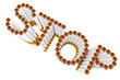 Illustrazione: Cigarettes as STOP word Cigarettes as STOP word