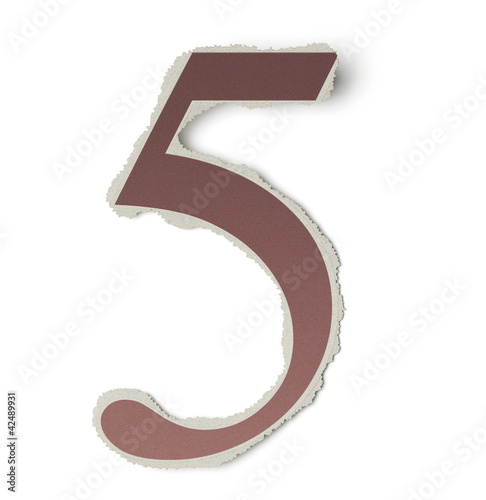 Illustration: Numbers and letters collection, vintage alphabet based on newspa Numbers and letters collection, vintage alphabet based on newspa