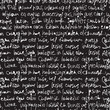 Abstract expressive handwriting on black background. Seamless pa