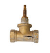 Old rusty valve isolated on white background