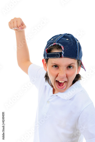 Photo: Angry little boy Angry little boy