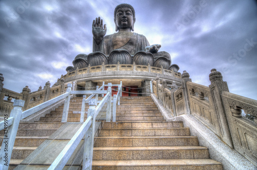 Photo: HDR Image of Tian Tan Buddha, Lantau Island, Hong Kong HDR Image of Tian Tan Buddha, Lantau Island, Hong Kong