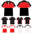 Vector: polo shirt design Vector template polo shirt design Vector template