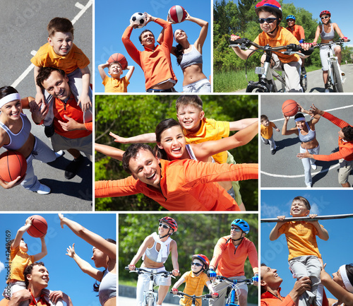 Photo: Sporty family Sporty family
