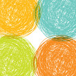 colorful hand drawn background, abstract vector illustration