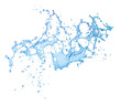 water splash isolated on white