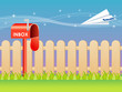 Vektor: Email and mailbox vector Email and mailbox vector