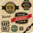 Retro labels set. Vintage labels collection.